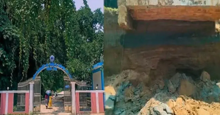 নির্মাণাধীন সেই কালভার্টের ছবি